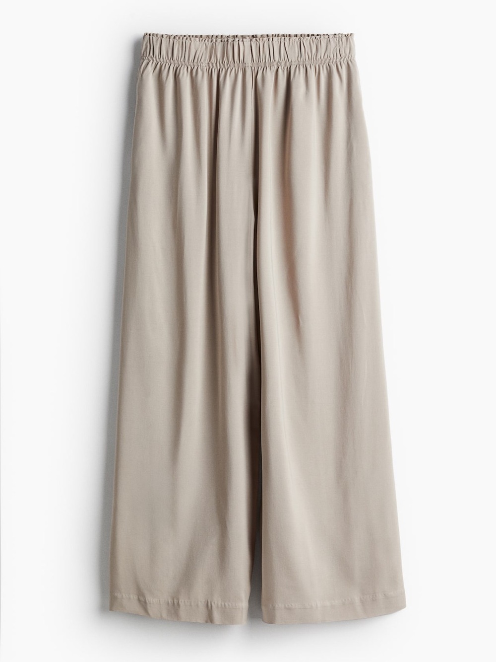 H&M Neutral Taupe Elastic-Waist Pants